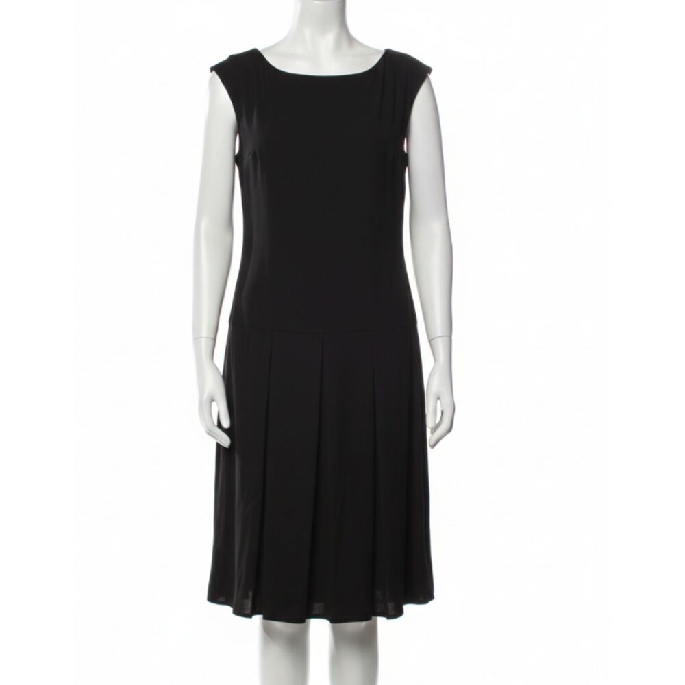Carilyn Vaile Black Sleeveless USA Chamoni Nylon Dress LG